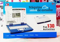 Juguete Computador Didáctico Aprendizaje Azul Con Blanco