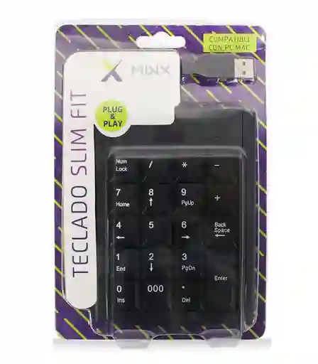 Teclado Numérico Usb Pc Mac Computador Plug Play