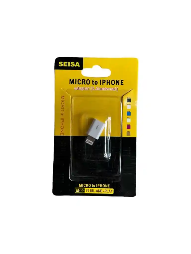 Adaptador Otg Micro Usb Hembra A Iphone Macho Lightning