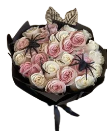 Flores Blancas Y Rosadas Tim Burton