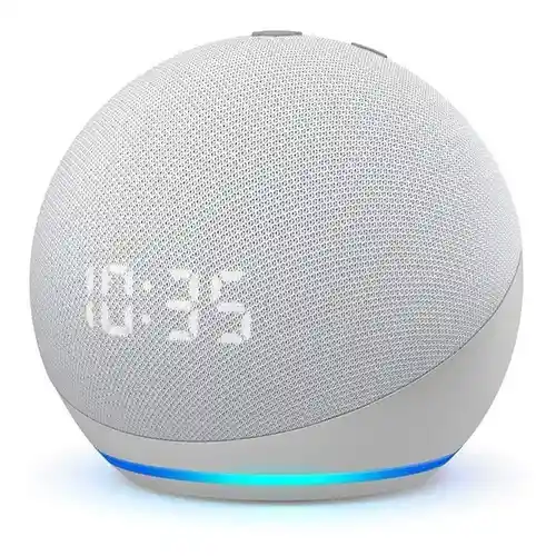 Amazon Alexa Echo Dot Con Reloj, Blanco