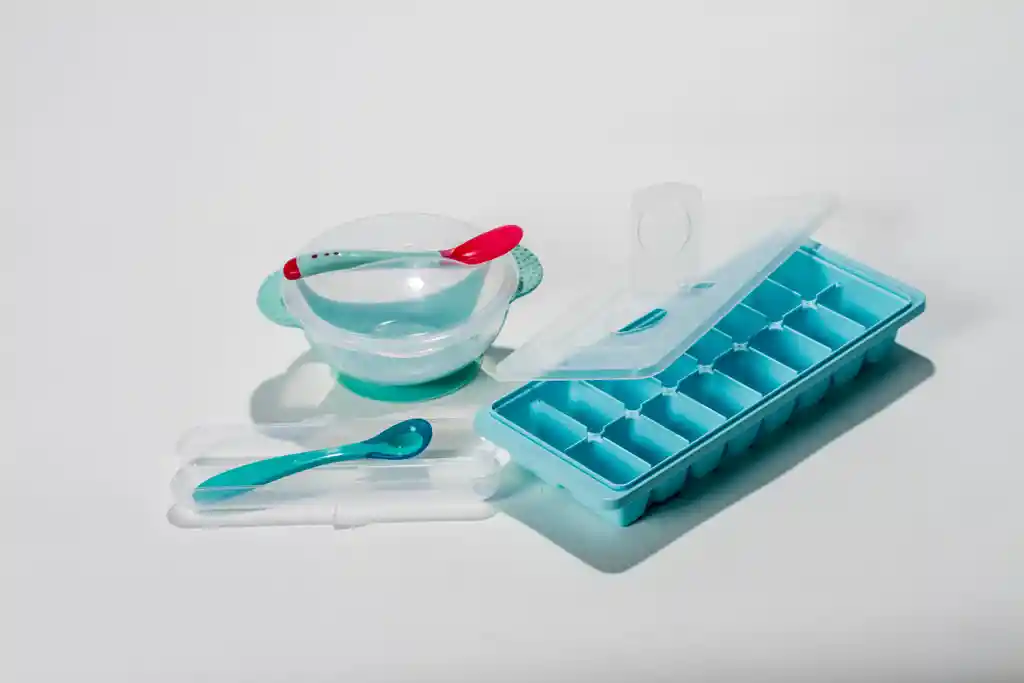 Kit Cuchara Y Platos Para Bebé-verde Menta