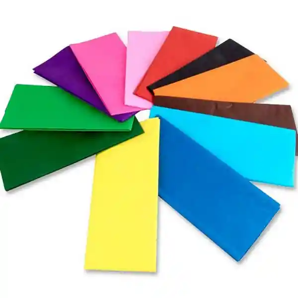 Papel Seda Color X 10