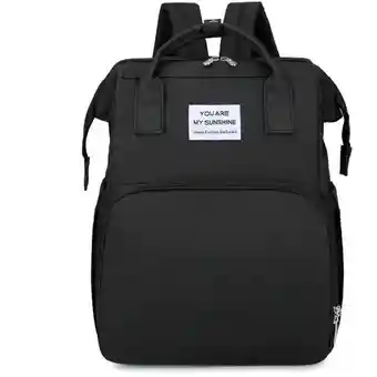 Pañalera Multinfuncional Bebe Mochila Expandible Negro Jq-02