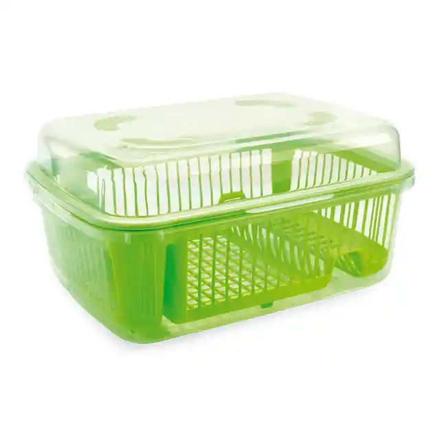Seca Platos Escurridor Con Tapa Plástico De Primera Grande