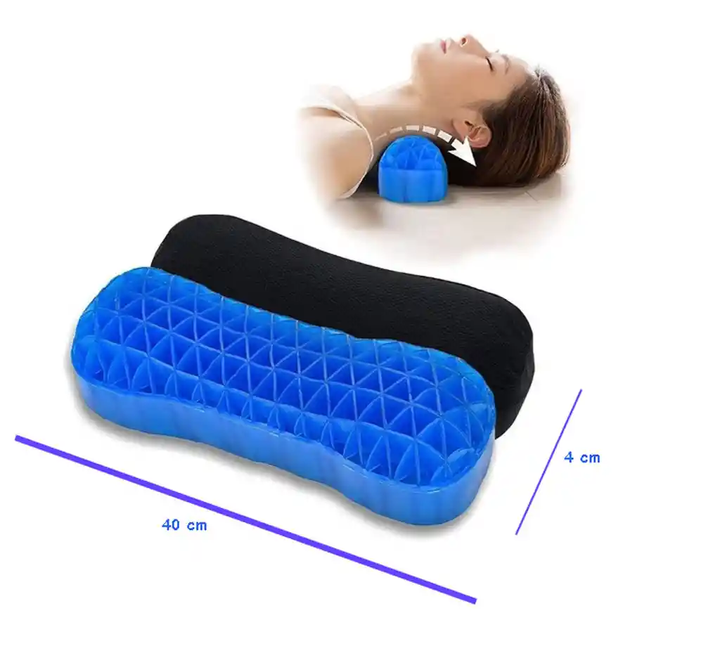 Cojín En Gel Ergonómico Ayuda Cervical Columna Masaje