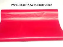 Papel Silueta Fucsia X 2 Medio Pliego