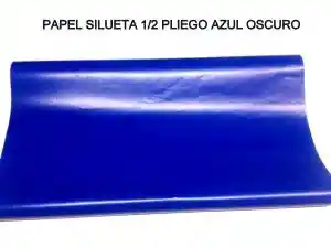 Papel Silueta Azul Oscuro X 2 Medio Pliego