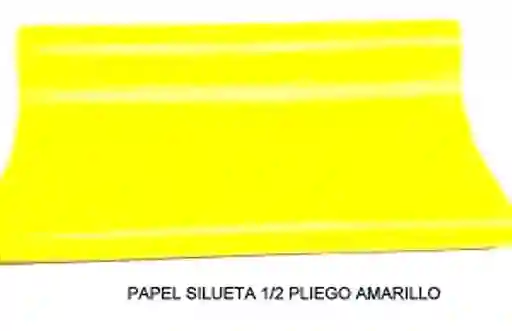 Papel Silueta Amarillo X 2 Medio Pliego