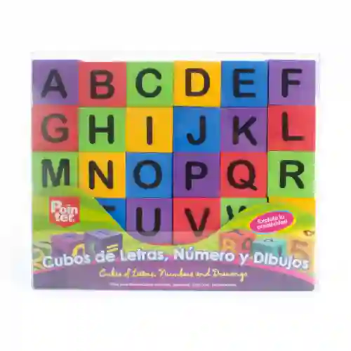 Cubos Foamy Pointer Letras Numeros Y Dibujos