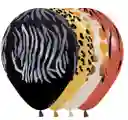 R-12 Globos Bombas Fashion Infinity Animal Print X12 Unds