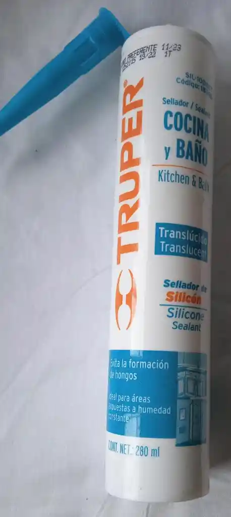 Silicona Transparente Antihongos 280ml