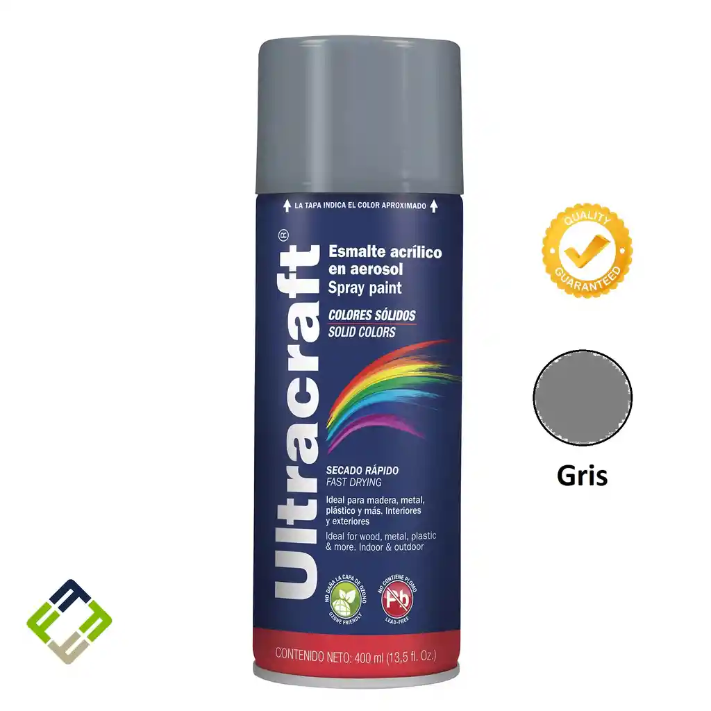 Pintura En Aerosol Gris Ultracraft 40032