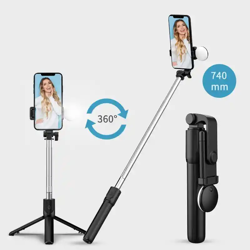 Selfie Stick Tripode Camara Celular Led Control