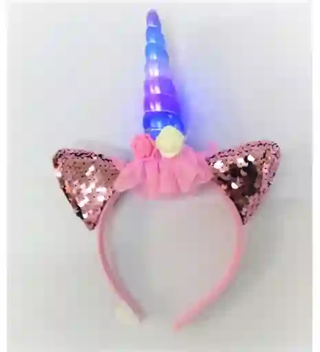 Diadema Unicornio Con Luz Disfraz Halloween