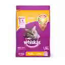 Whiskas Comida Para Gato2 Bultos Pollo Y Leche 1.5Kg C/U