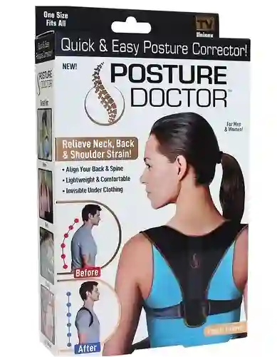Corrector De Postura Rápido Y Fácil Ontel Posture Doctor