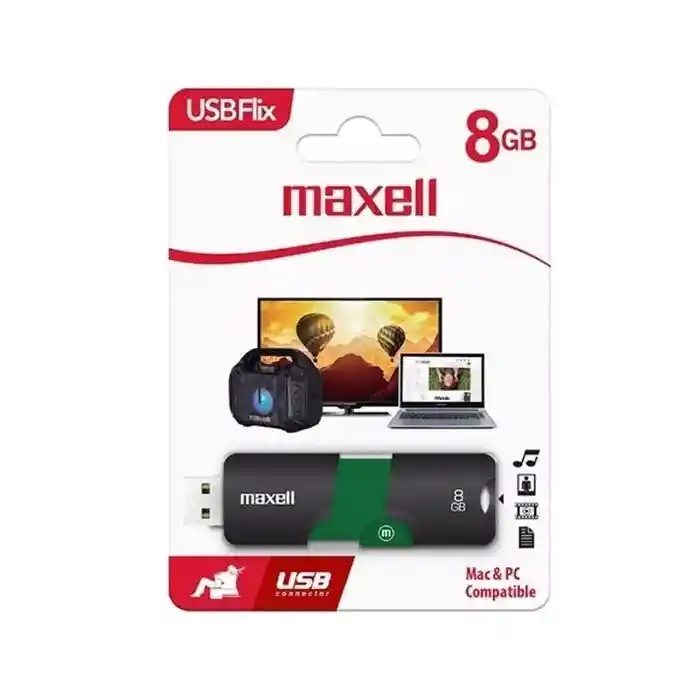 Memoria Usb 2.0 Maxell 8gb Original - Mac/win/linux