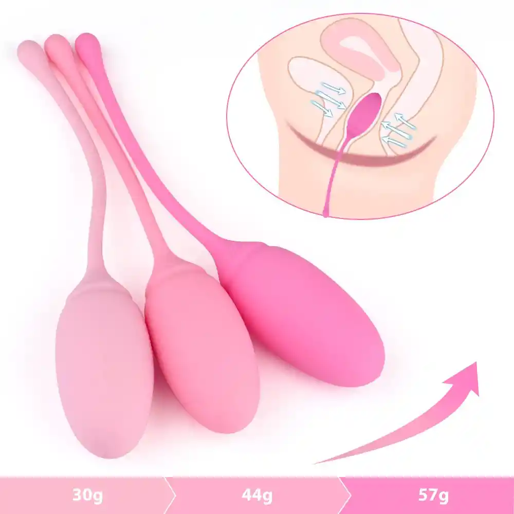 3 Bolas Kegel Rose - Con Diferentes Pesos.