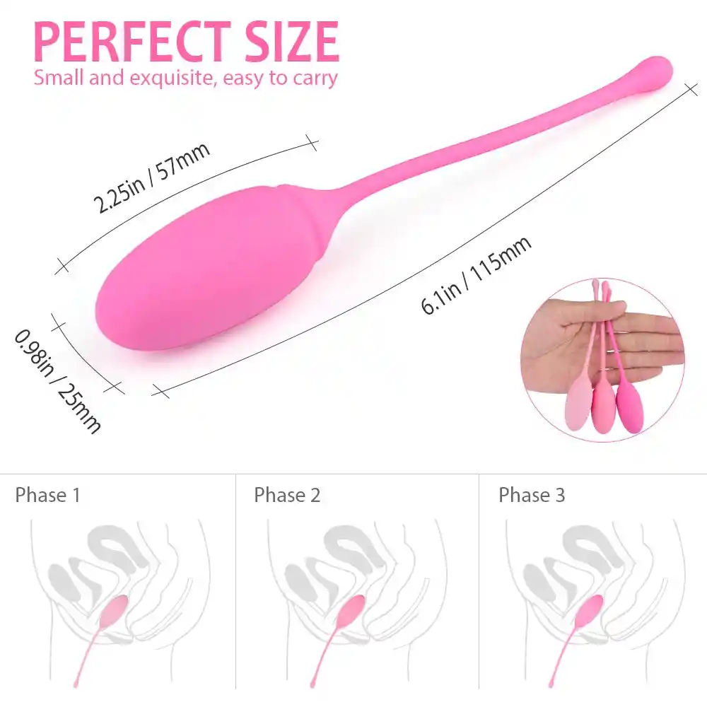 3 Bolas Kegel Rose - Con Diferentes Pesos.