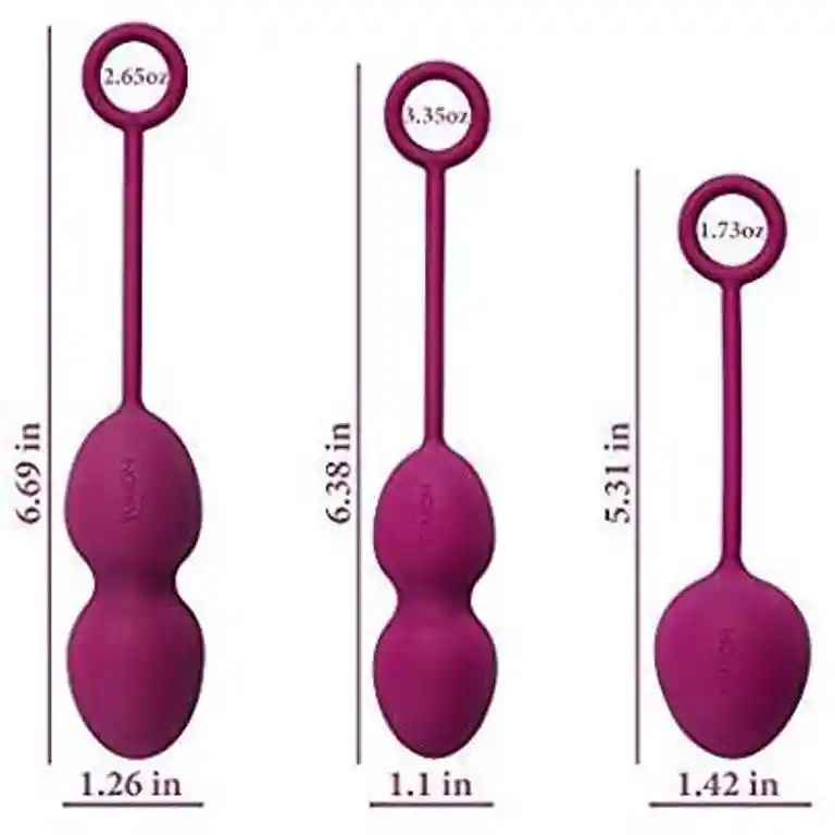 Kit 3 Bolas De Kegel Nova De Lujo Svakom