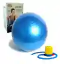 Balón Pilates 65 Cm Pelota Abdominal Yoga Terapia + Inflador - Azul