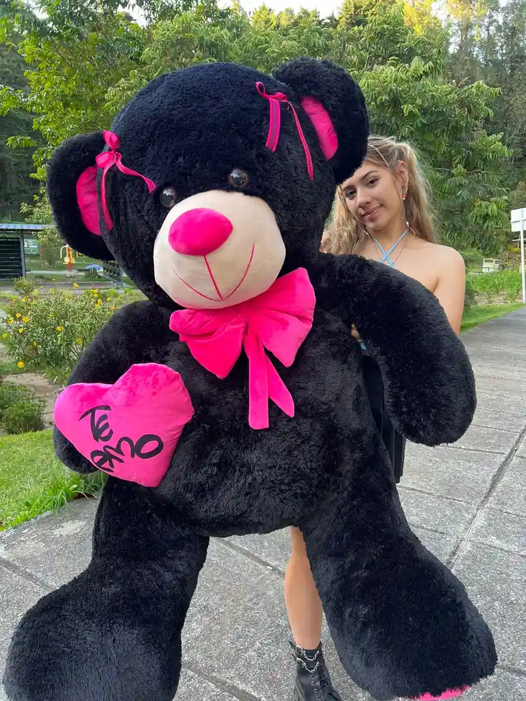 Oso Gigante Corazon Fucsia