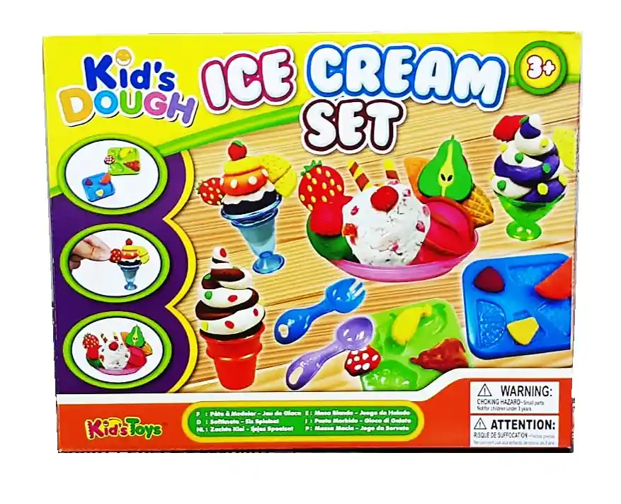 Juguete Masa Plastilina Moldeable Con Moldes Ice Cream. Ref. 11730