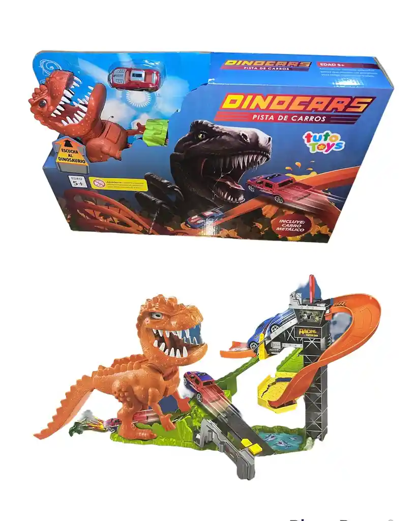 Pista Dinocars T Rex Veloz + 1 Carro