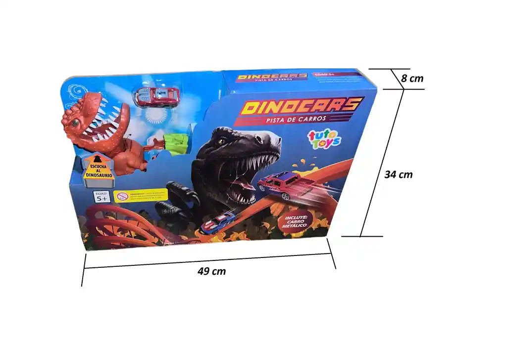 Pista Dinocars T Rex Veloz + 1 Carro