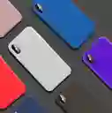 Carcasa Funda Silicona Iphone Xs Azul Oscuro