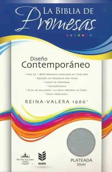 Rvr 1960 La Biblia De Promesas Serie Contemporánea/ Piel Especial- Plateado