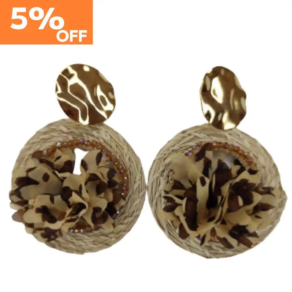 Accesorios Aretes Beige