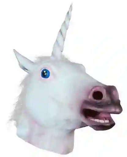 Mascara De Unicornio Blanco