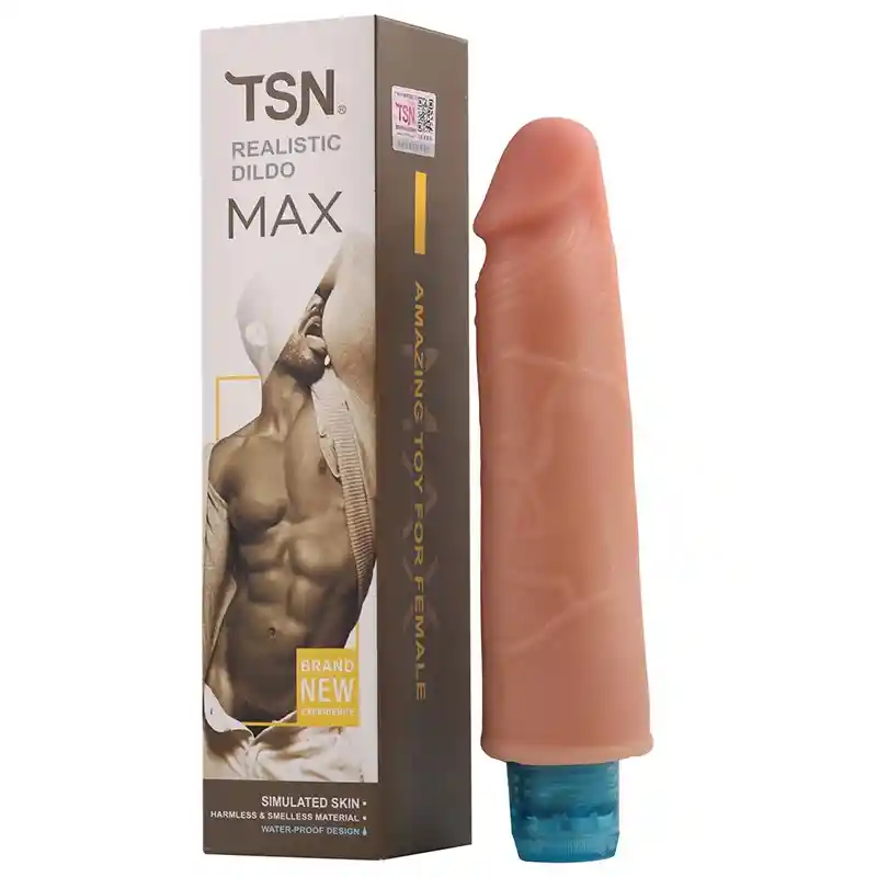 Vibrador Realistico 21 Cm. Tsn Max Ii - Beige