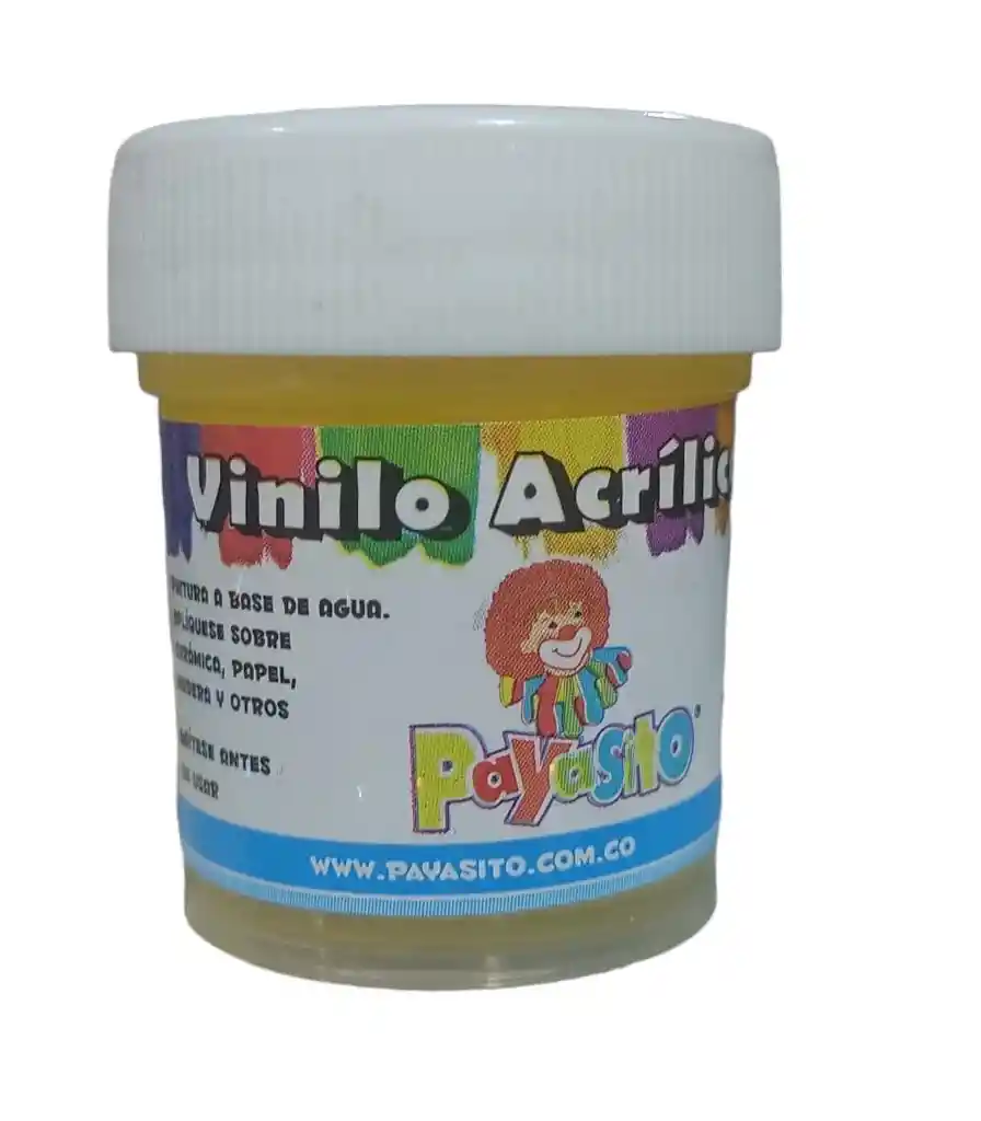 Vinilo Acrilico / Tempera Amarillo 33 Gr X 1 Und