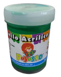 Vinilo Acrilico / Tempera Verde 33 Gr X 1 Und