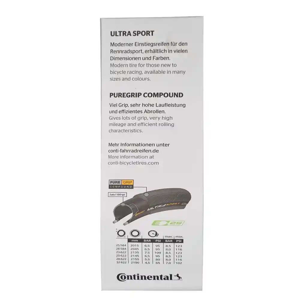 Llantas, Corazas Continental Ultrasport 3 Plegable 700x23c