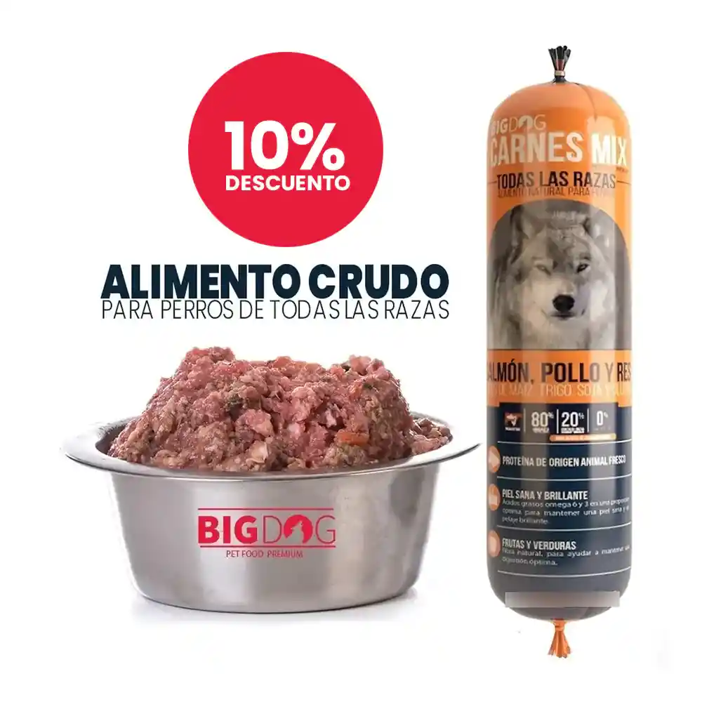  Barf  Big Dog  Carnes Mix X 20 Unds (10 Kilos) 
