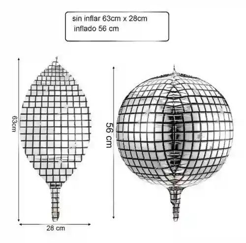 Globo Bola Discoteca 50 Cm