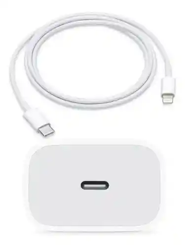 Cargador Iphone 25w Carga Rapida + Cable X/11/12/13 Genérico