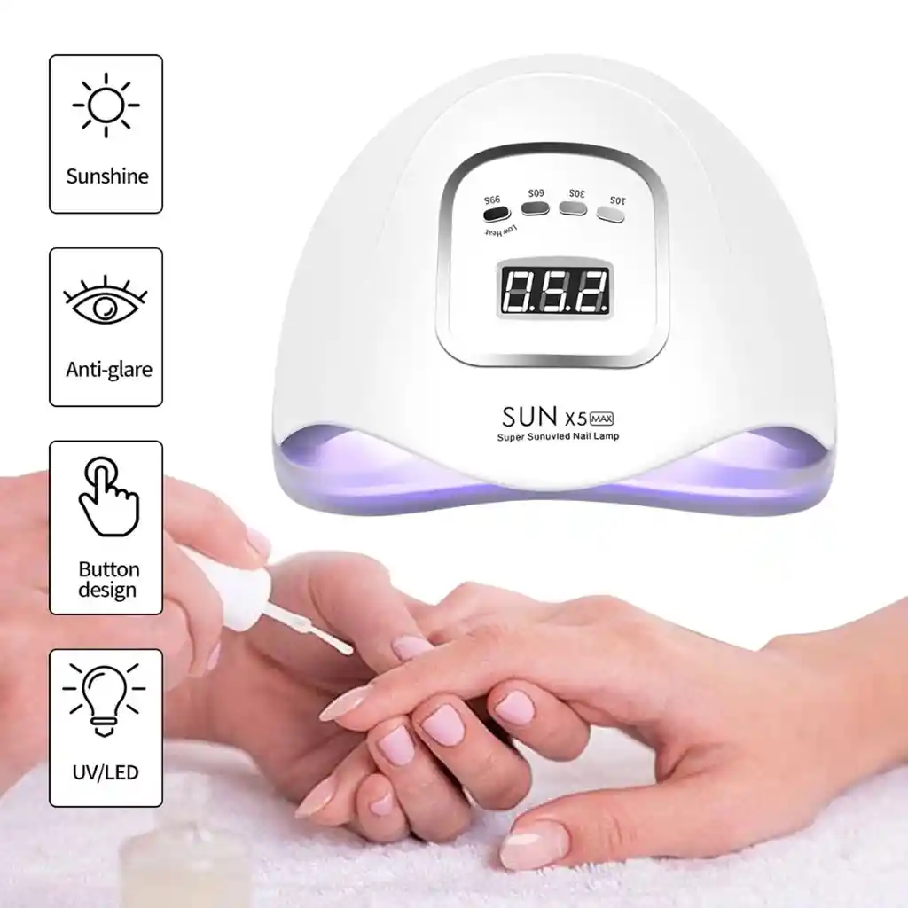 Secador De Uñas Lampara Uv Led 54w C3 Plus Pantalla Temporiz