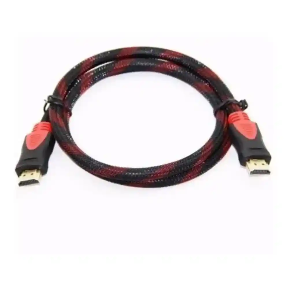 Cable Hdmi 1,8 Metros Doble Filtro Mallado Punta Dorada Nuevo