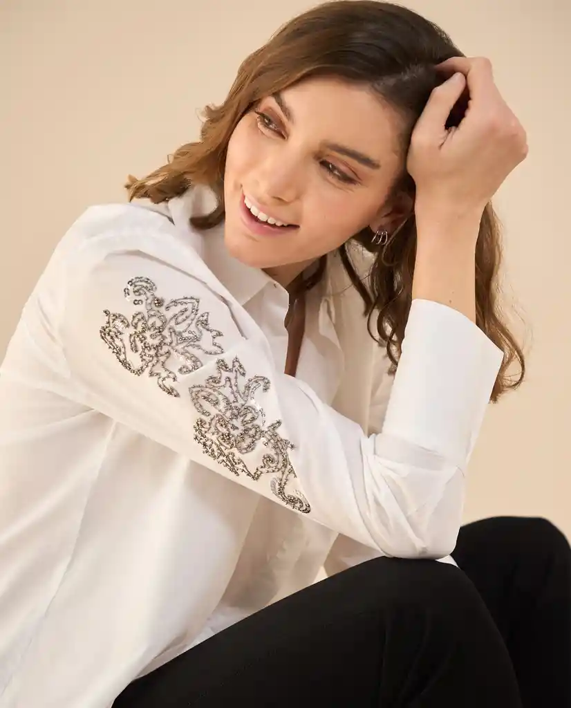 Camisa Blanco 0 Claro Talla S 112G000 Esprit