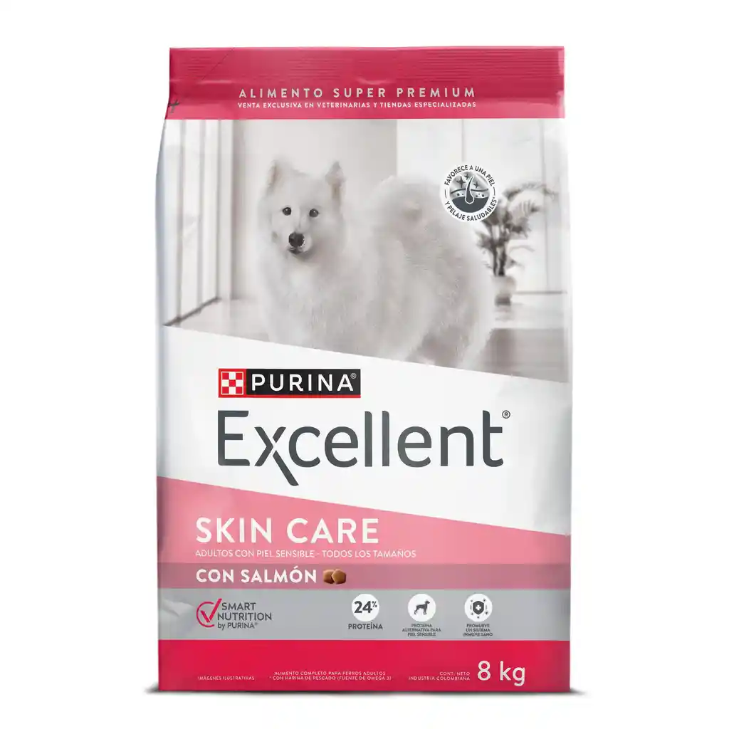 Comida para perros EXCELLENT Adult Skin Care x 8 kg