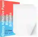 Papel Fotográfico Foto Adhesivo Brillante X 50 Hojas Tamaño A4 (carta) 135g
