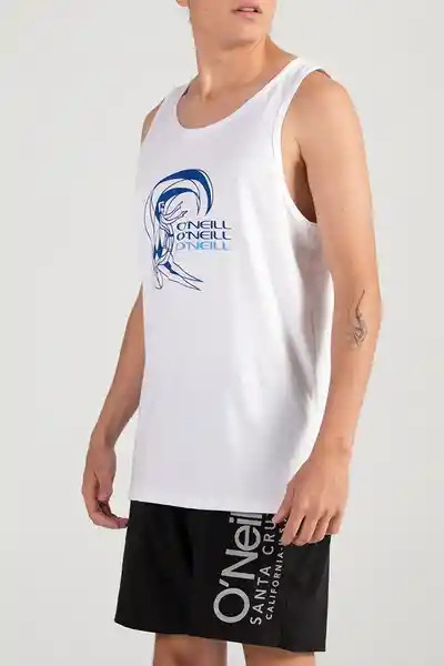 ONeill Camiseta Tank Original Masculina Blanco Talla M