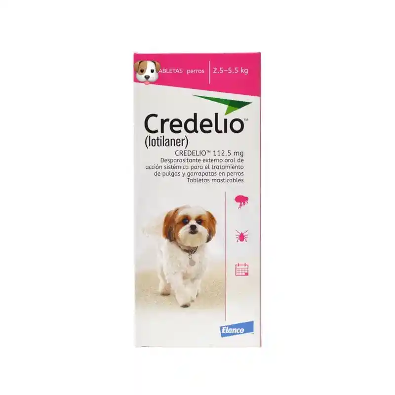 Credelio 2.5 A 5 Kg 1 Tableta Antipulgas Garrapatas Para Perro