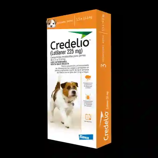 Credelio 5.5 A 11 Kg 1 Tableta Antipulgas Garrapatas Perro