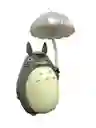 Lampara De Mesa Led Totoro Con Sombrilla Gris Recargable Usb Luz Noche Niños